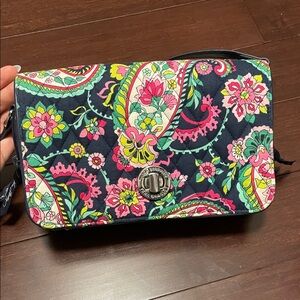 Vera Bradley Navy Floral Crossbody Bag